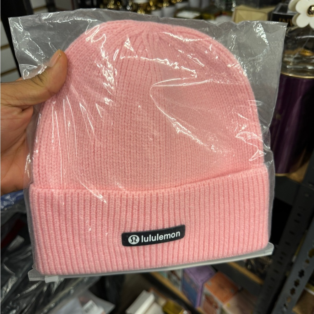 Lululemon Pink Knit Beanie